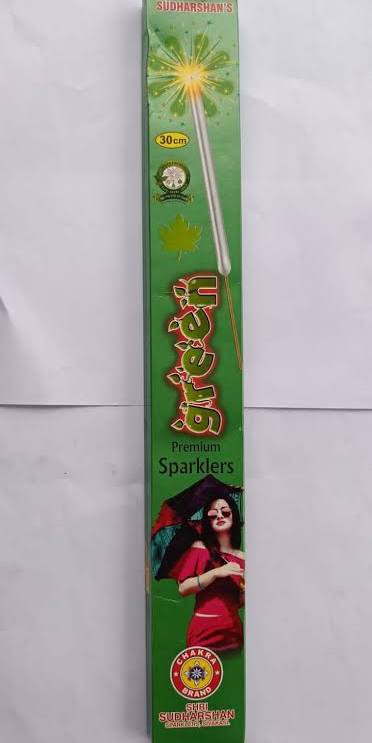 30 CM GREEN SPARKLERS